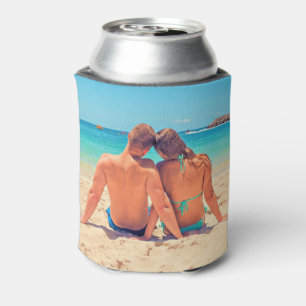 Personalised Can Cooler Your Photo and Custom Text