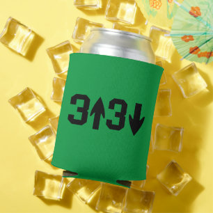 Personalised Can Coolers - 3 Up 3 Down Baseball