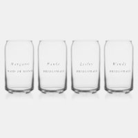 Personalised Can Glasses Wedding Party