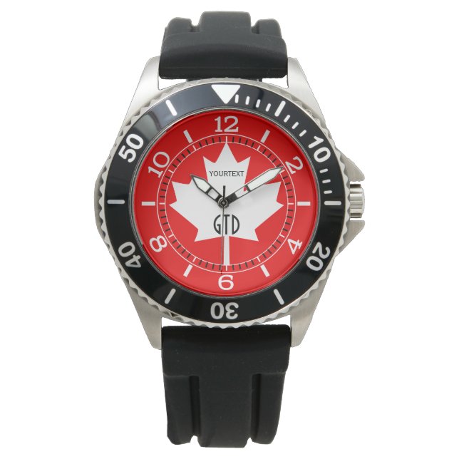 Personalised Canada Established 1867 150 Years Watch (Front)