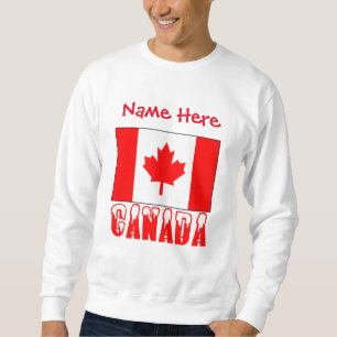 Personalised Canada Flag Sweatshirt