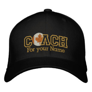 Personalised Canadian Golden Coach with your name Embroidered Hat