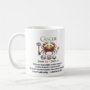 Personalised Cancer Zodiac Birthday Gift Coffee Mug
