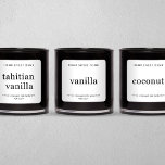 Personalised Candle Label Square Sticker<br><div class="desc">Communicate your business's brand with a simple look that still makes a big statement.  Include your company name,  the candle scent,  and any other additional information of your choosing about your candle or your business.</div>