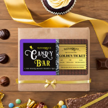 Personalised Candy Bar Golden Ticket