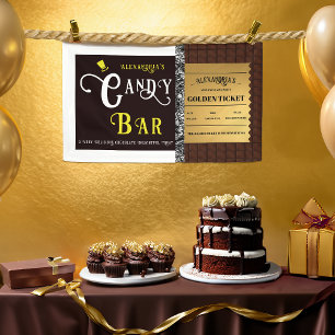 Personalised Candy Bar Golden Ticket Banner