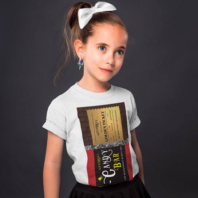 Personalised Candy Bar Golden Ticket T-Shirt (Creator Uploaded)