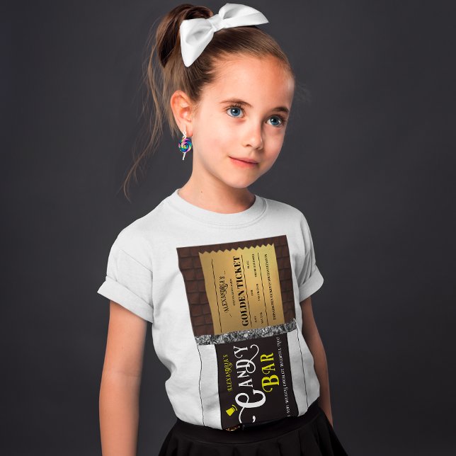 Personalised Candy Bar Golden Ticket T-Shirt (Creator Uploaded)