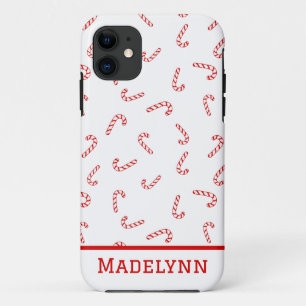 Personalised Candy Cane Christmas Case-Mate iPhone Case