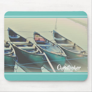 Personalised canoe  mouse pad