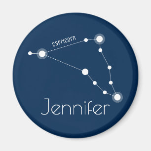 Personalised Capricorn Zodiac Constellation Magnet