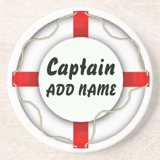 Personalised Captain Coaster (Front)