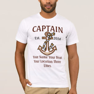 Personalised Captain First Mate Skipper Gear T-Shirt