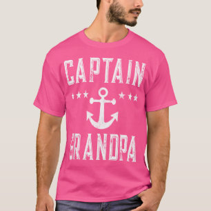 Personalised Captain Grandpa Boating Boat Owner Ar T-Shirt