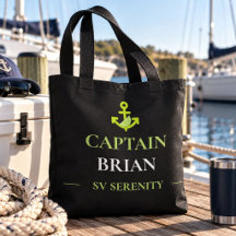 Personalised Captain Name & Boat Name Nautical