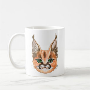 Personalised Caracal cat Coffee Mug