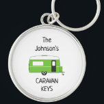 Personalised Caravan Keys name  Key Ring<br><div class="desc">Personalised Caravan Gift,  Caravan Lover Gift,  Personalised Keyring,  Caravan Club</div>