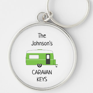 Personalised Caravan Keys name Key Ring