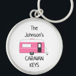 Personalised Caravan Keys name Key Ring<br><div class="desc">Personalised Caravan Gift,  Caravan Lover Gift,  Personalised Keyring,  Caravan Club</div>