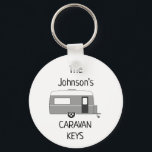 Personalised Caravan Keys name Keychain<br><div class="desc">Personalised Caravan Gift,  Caravan Lover Gift,  Personalised Keyring,  Caravan Club</div>