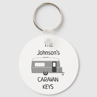 Personalised Caravan Keys name Keychain