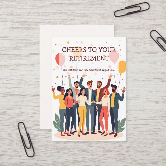 Personalised Card – Farewell Colleagues (Front/Back In Situ)