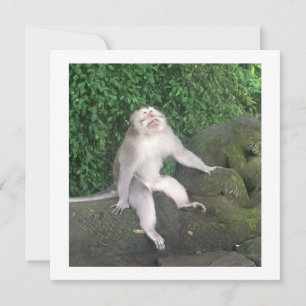 Personalised card - Funny monkey