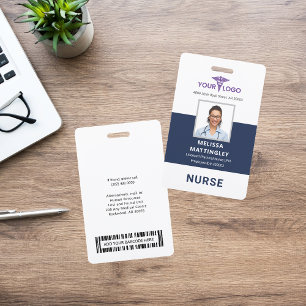Personalised Care Business Employee Logo and Photo ID Badge