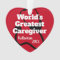 Personalised Caregiver Red Heart Christmas