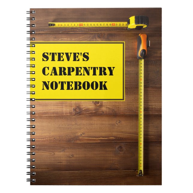 Personalised Carpentry Notebook (Front)