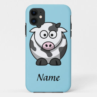 Personalised Cartoon Cow iPhone 11 Case