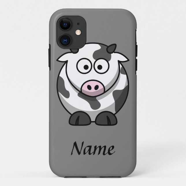 Personalised Cartoon Cow Case-Mate iPhone Case (Back)