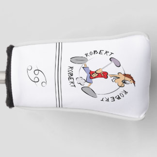 Personalised Cartoon Golfer Driver Headcover