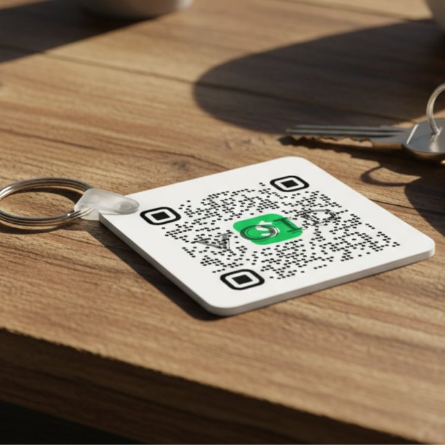Personalised Cash App QR Code  Key Ring (Personalized Cash App QR Code Keychain)