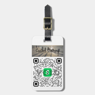 Personalised Cash App & Venmo QR Code Luggage Tag