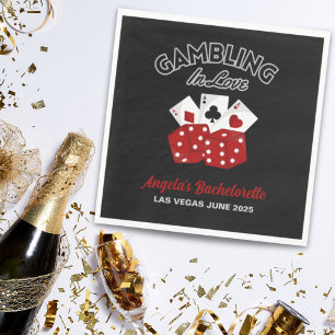 Personalised Casino Las Vegas Bachelorette Party Napkin