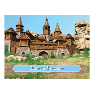 Personalised Castle for Kids Photo Print