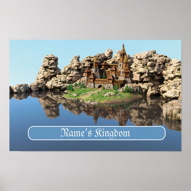 Personalised Castle for Kids Poster (Front)
