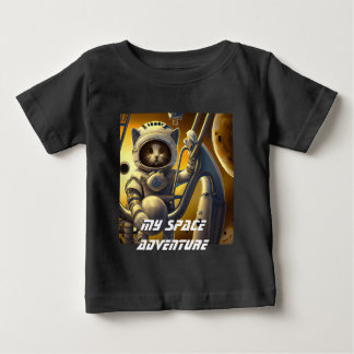 Personalised Cat Astronaut Illustration T-Shirt