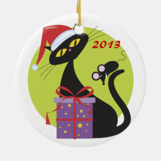 Personalised Cat Best Friend Christmas Ornament