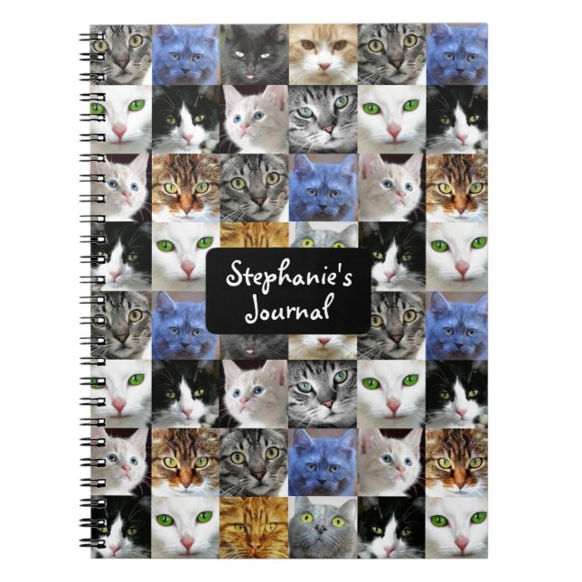 Personalised Cat Collage Journal (Front)