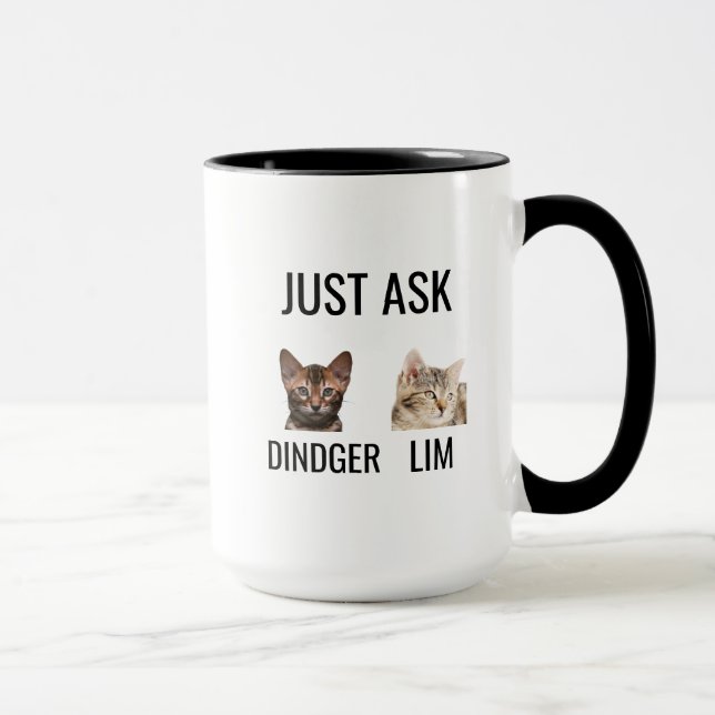 Personalised Cat Dad Mug, Gift For Cat Dad, Cat  Mug (Right)