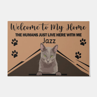 Personalised Cat Doormat, Welcome To Our Home Doormat