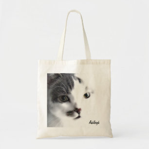 Personalised Cat Face Close-up Grocery Bag