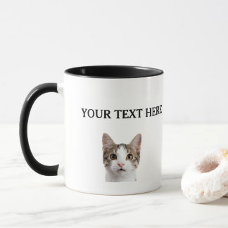 Personalised Cat Face Name Pet Lover Owner Mug