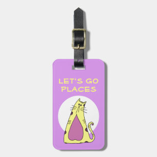 Personalised Cat  Luggage Tag