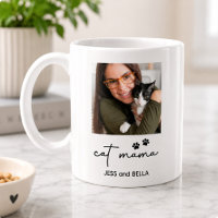 Personalised Cat Mama Photo & Pet Name Keepsake