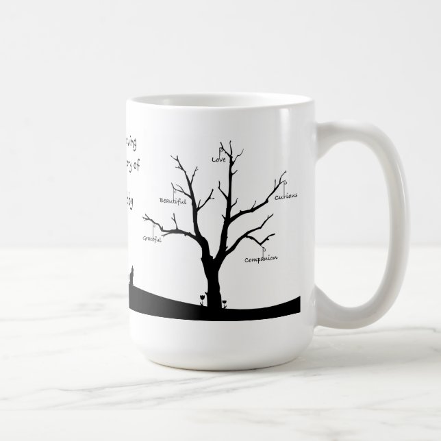 Personalised Cat Memorial Mug (Right)