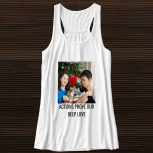 Personalised Cat Mum Cute Family Pet Photo White Singlet