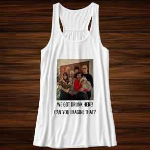 Personalised Cat Mum Family Fun Pet Photo White Singlet